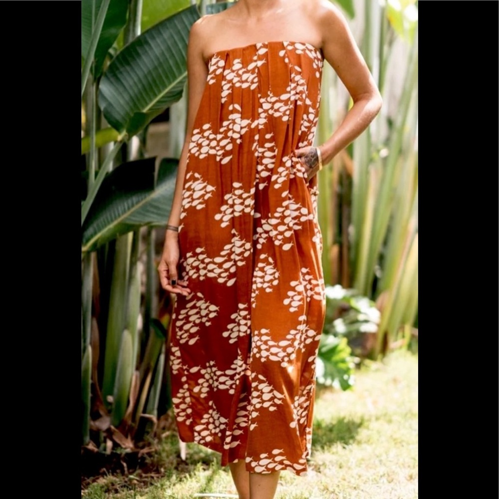 Fighting Eel/ Ava Sky Romper Groovy Small